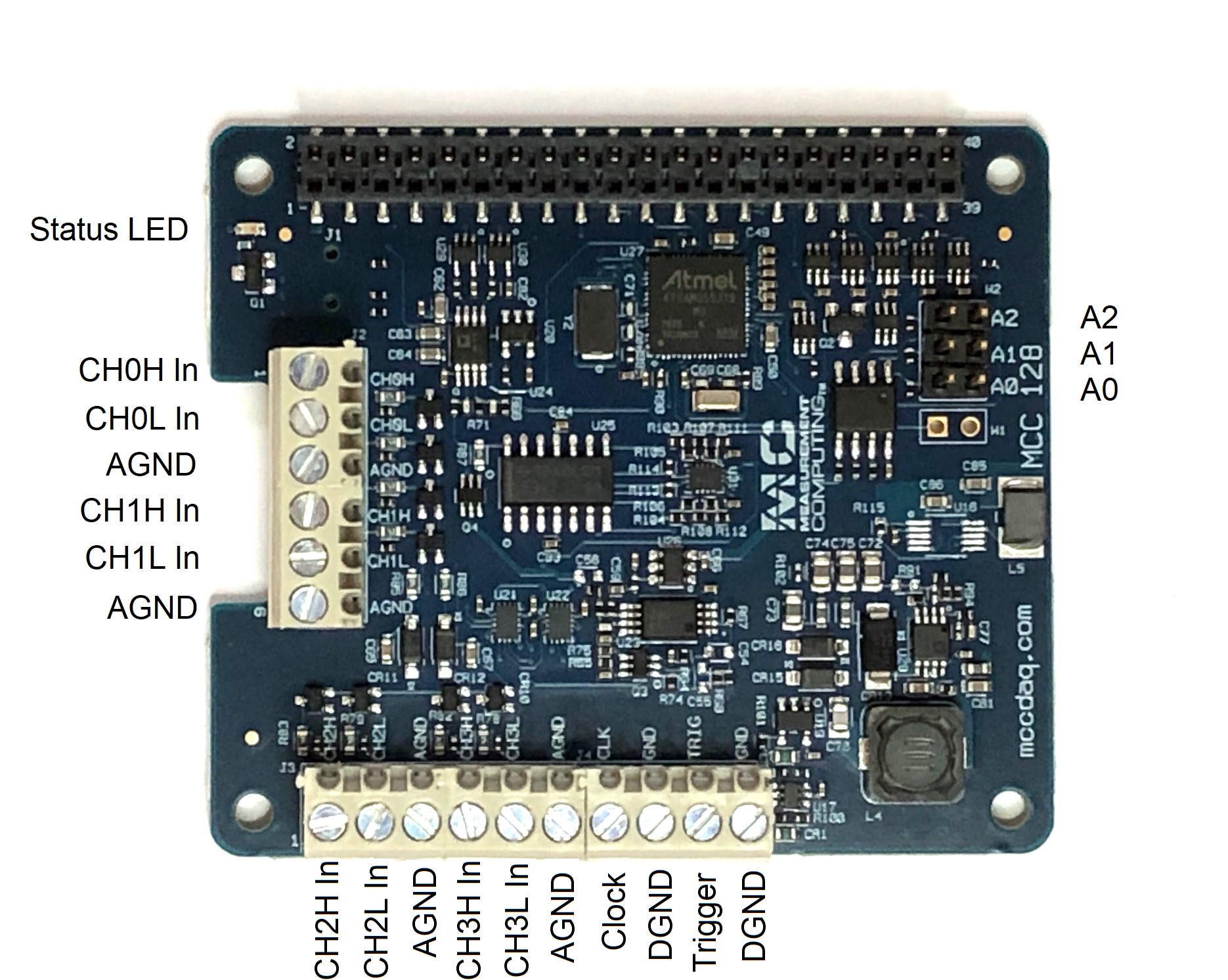 MCC 128 circuit board